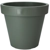 Pro Garden Plantenpot/bloempot - Tuin buiten - kunststof - donkergroen - D35 cm