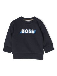 BOSS Kidswear sweat à logo imprimé - Bleu