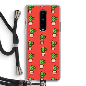 Mini cactus: OnePlus 8 Transparant Hoesje met koord
