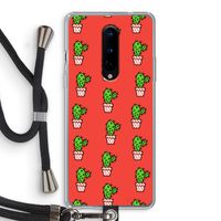 Mini cactus: OnePlus 8 Transparant Hoesje met koord