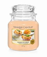 Yankee Candle Geurkaars Medium Mango Ice Cream - 13 cm / ø 11 cm - thumbnail