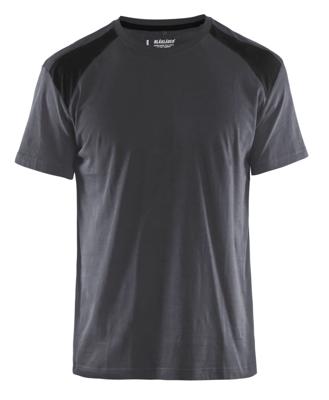 Blåkläder T-Shirt bicolour 33791042 | Medium Grijs/Zwart | Maat 3XL - 7330509684948