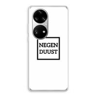 Negenduust vierkant: Huawei P50 Pro Transparant Hoesje