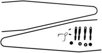 CONTEC Ct strut set f. splash prot.42/45mm 28" black