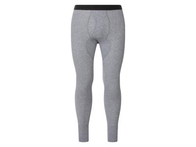 esmara Men Lange heren onderbroek - dubbelrib (Grijs, XXL)