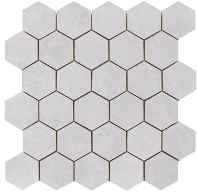 Statale Pearl hexagon mozaiek op net van 26,3x27,4