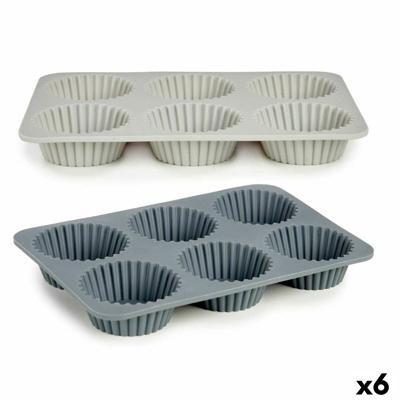 Bakplaat voor Muffins 25,5 x 3 x 17,5 cm Cupcakes (6 Stuks)