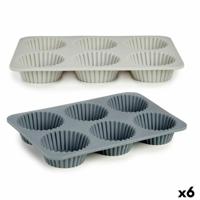 Bakplaat voor Muffins 25,5 x 3 x 17,5 cm Cupcakes (6 Stuks)