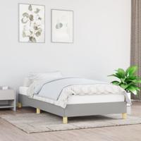 Bedframe zonder matras 90x190 cm stof lichtgrijs