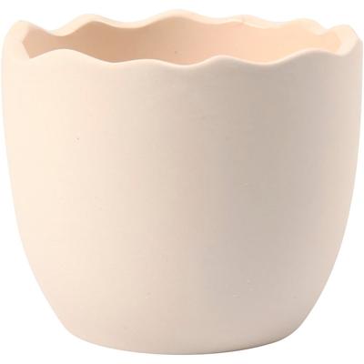 Creativ Company Bloempot, h: 6,3 cm, d 7,5 cm, wit, 24 stuk/ 1 doos