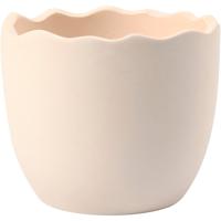 Creativ Company Bloempot, h: 6,3 cm, d 7,5 cm, wit, 24 stuk/ 1 doos