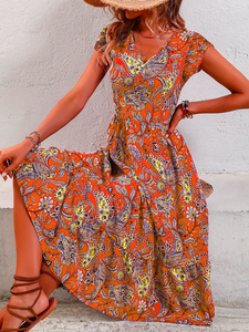 Vacation Paisley Printed Dress