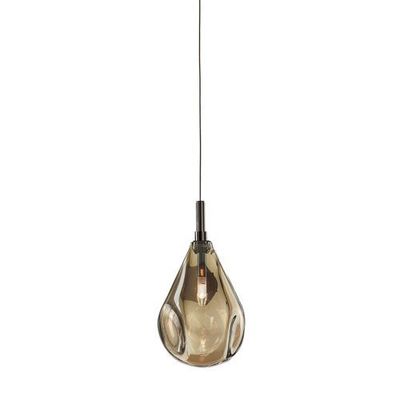 Bomma Soap Mini Single Hanglamp - Goud glas - Antraciet fitting