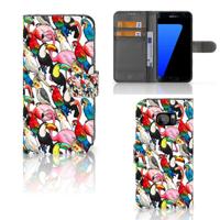 Samsung Galaxy S7 Edge | Telefoonhoesje | Met pasjeshouder | Birds