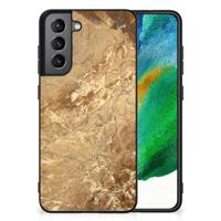 Samsung Galaxy S21FE Marmeren Print Telefoonhoesje Marmer Creme