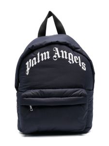 Palm Angels Kids sac à dos zippé à patch logo - Bleu