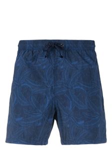 Canali short de bain à imprimé graphique - Bleu