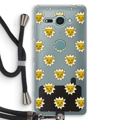 Leeuwenkoppen: Sony Xperia XZ2 Compact Transparant Hoesje met koord