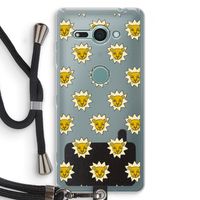 Leeuwenkoppen: Sony Xperia XZ2 Compact Transparant Hoesje met koord