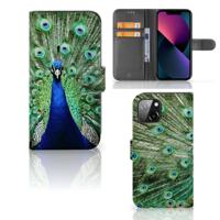 Apple iPhone 13 | Telefoonhoesje | Met pasjeshouder | Pauw