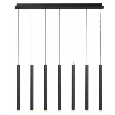 Hanglamp Tubes zwart 7 lichts