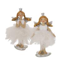 Boltze Home Kerstfiguur Engel Starletta Polyresin H11cm - thumbnail