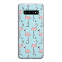 Anything Flamingoes: Samsung Galaxy S10 Plus Transparant Hoesje