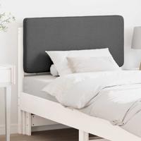 Gestoffeerd hoofdbord met hoofdeinde Wit en Lichtgrijs 100 cm