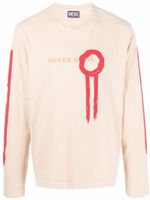 Diesel t-shirt Never Done à imprimé graphique - Tons neutres