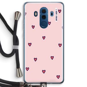Hartjes: Huawei Mate 10 Pro Transparant Hoesje met koord