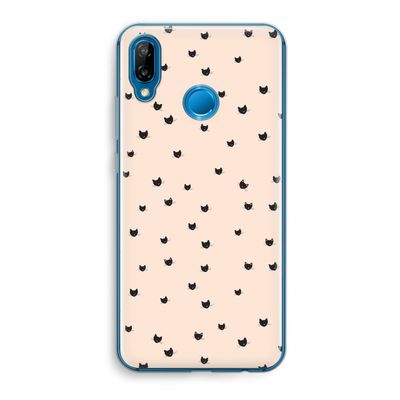 Kleine kattenkopjes: Huawei P20 Lite Transparant Hoesje
