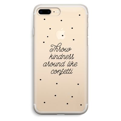 Confetti: iPhone 7 Plus Transparant Hoesje