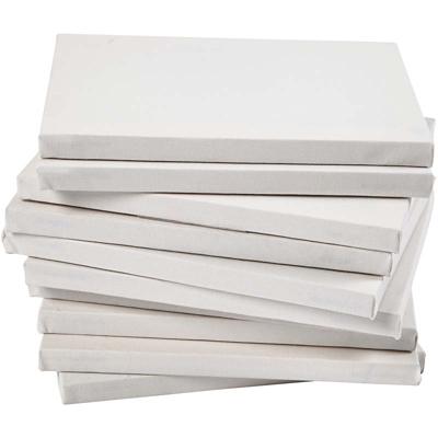 Creativ Company Gespannen canvas, d: 1,6 cm, afm 18x24 cm, 280 gr, wit, 40 stuk/ 1 doos