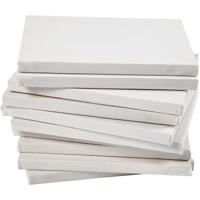 Creativ Company Gespannen canvas, d: 1,6 cm, afm 18x24 cm, 280 gr, wit, 40 stuk/ 1 doos