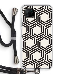 Geometrisch patroon: Huawei P40 Lite Transparant Hoesje met koord