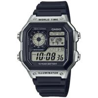 Casio ILLUMINATOR WORLDTIME Zwart Grijs (Ø 40 mm) Heren horloge