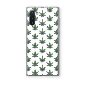 Weed: Samsung Galaxy Note 10 Transparant Hoesje