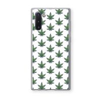 Weed: Samsung Galaxy Note 10 Transparant Hoesje