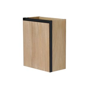 Fonteinkast BWS Elements 40x21,8 cm Naturel Eik / Mat Zwart