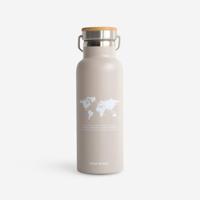 Waterfles Drinkfles Wereld beige | Miss Wood Waterfles Drinkfles Wereld beige | Miss Wood