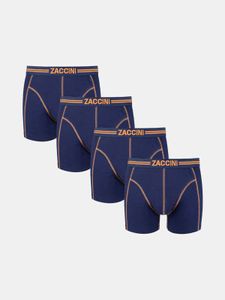 Zaccini 4-pack boxershorts navy orange