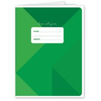 Schrift - A5 formaat - groen - schoolschrift - lijntjes - lijntjesschriften - basisschool