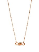 Dodo collier ras-du-cou en or rose 9ct pavé de diamants