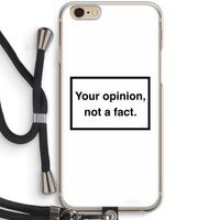 Your opinion: iPhone 6 / 6S Transparant Hoesje met koord Your opinion: iPhone 6 / 6S Transparant Hoesje met koord