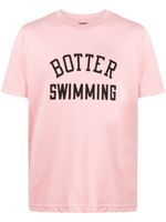 Botter t-shirt en coton biologique à logo floqué - Rose