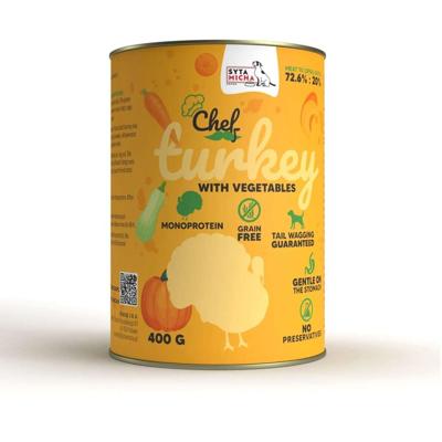 SYTA MICHA Chef Turkey with vegetables - natvoer voor honden - 400g