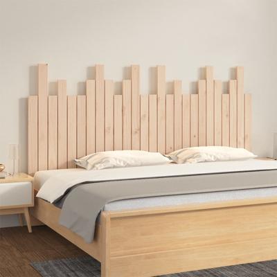 Hoofdbord wandmontage 166x3x80 cm massief grenenhout