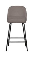 WOOOD Barkruk 'Vogue' Bouclé, kleur Nougat (zithoogte 65cm)