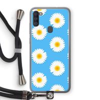 Margrietjes: Samsung Galaxy A11 Transparant Hoesje met koord