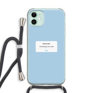 Reminder: iPhone 11 Transparant Hoesje met koord
